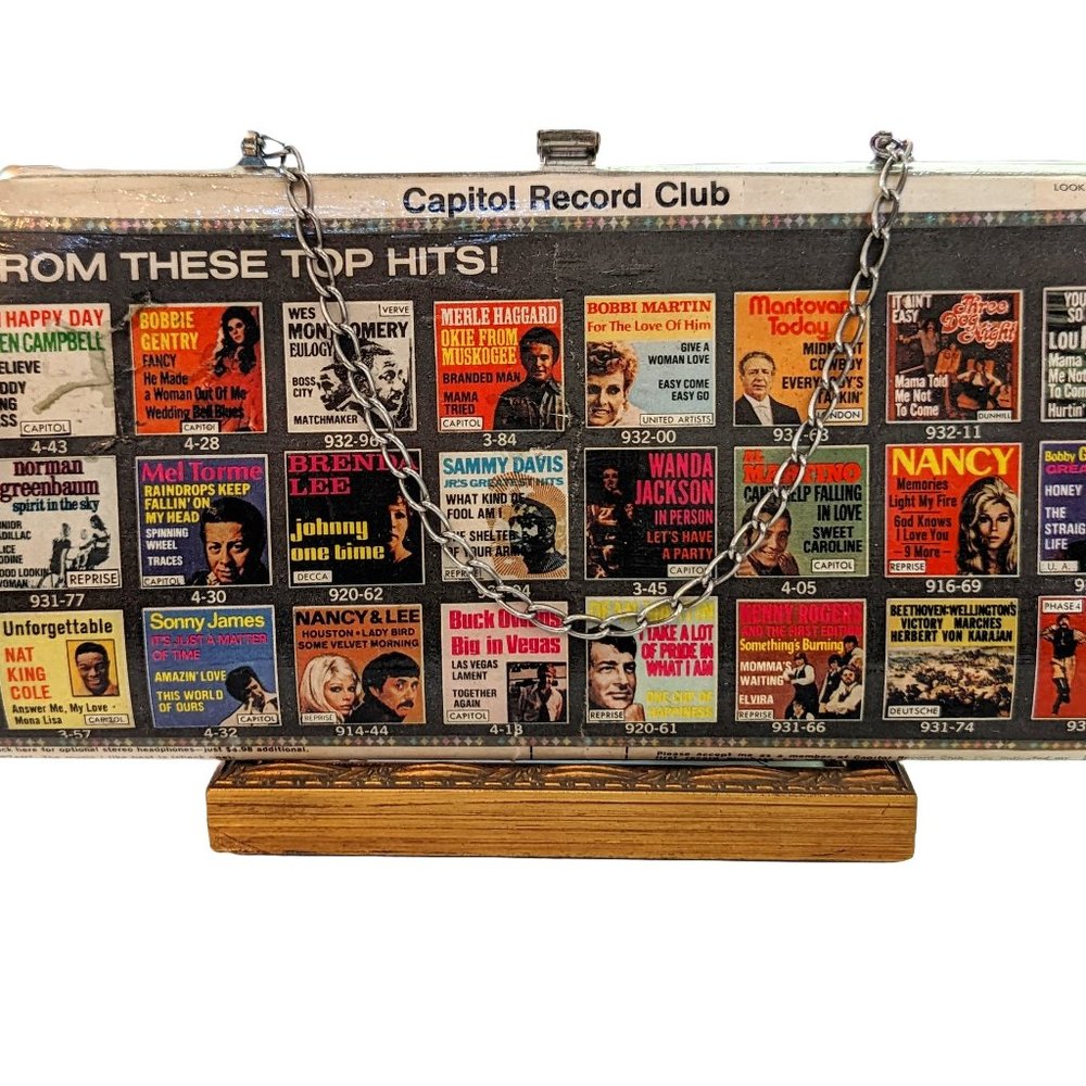 Unique Vintage Capital Record Club Ad Handbag